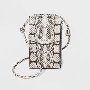 NWT A New Day Faux Snake Phone Crossbody Bag